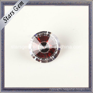 Low Price Garnet & White Color Multi Zirconia Stone